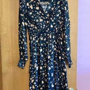 Hale Bob size M navy dress